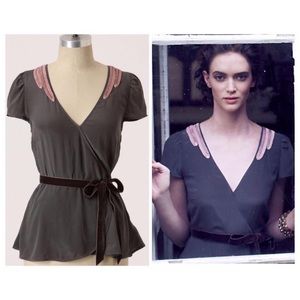 ❌SOLD❌ Anthropologie Blushing Avian Blouse Floreat